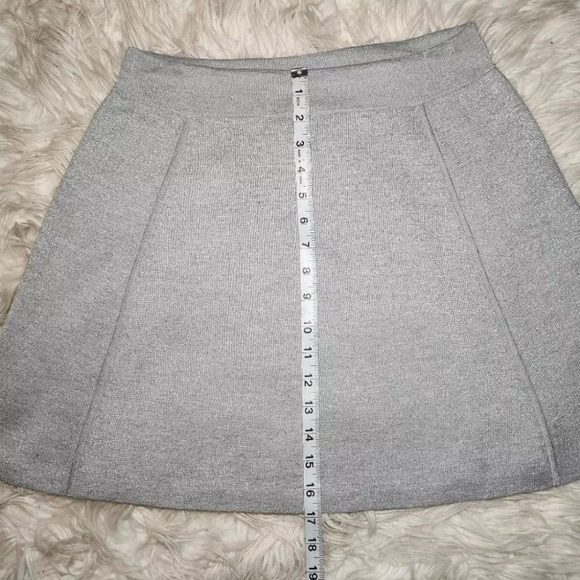 Theory Doreene Wool Metallic Skater Skirt - Picture 5 of 9